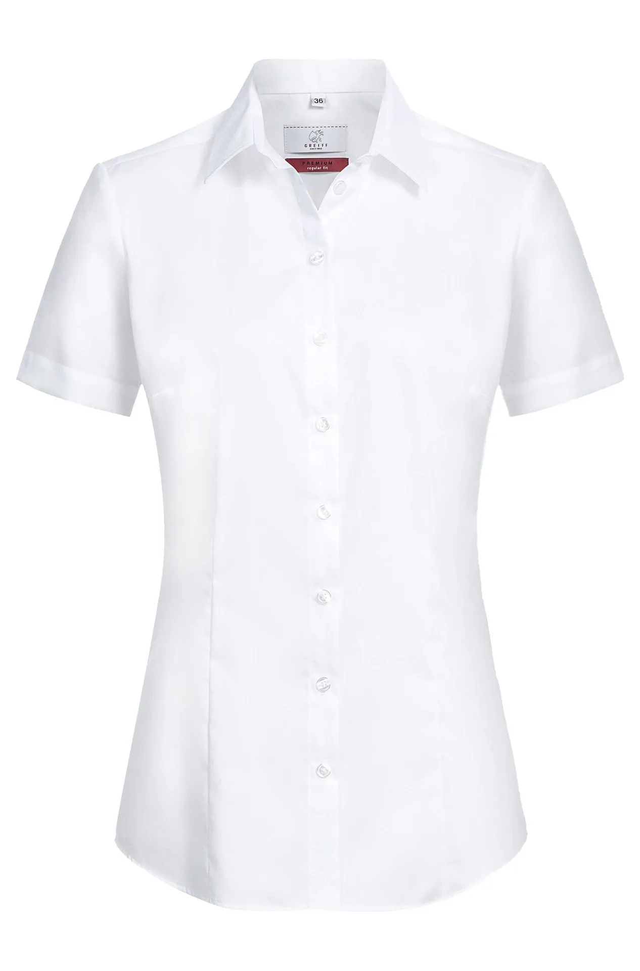 GREIFF Damen-Bluse 1/2 Regular Fit Premium Weiß (6563-1200)