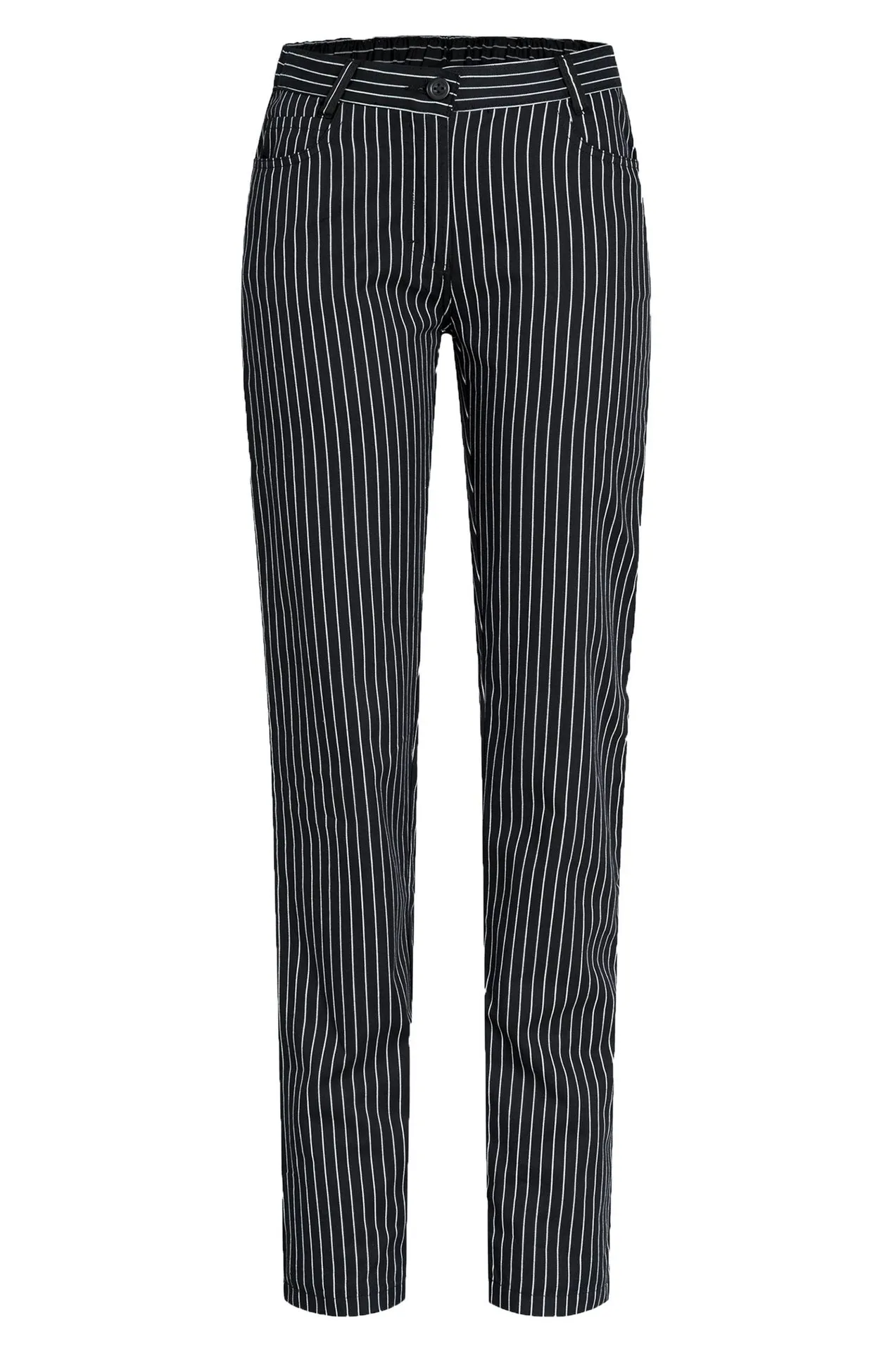 GREIFF Damen-Hose Regular Fit Kitchen S/W gestreift (5319-1800)