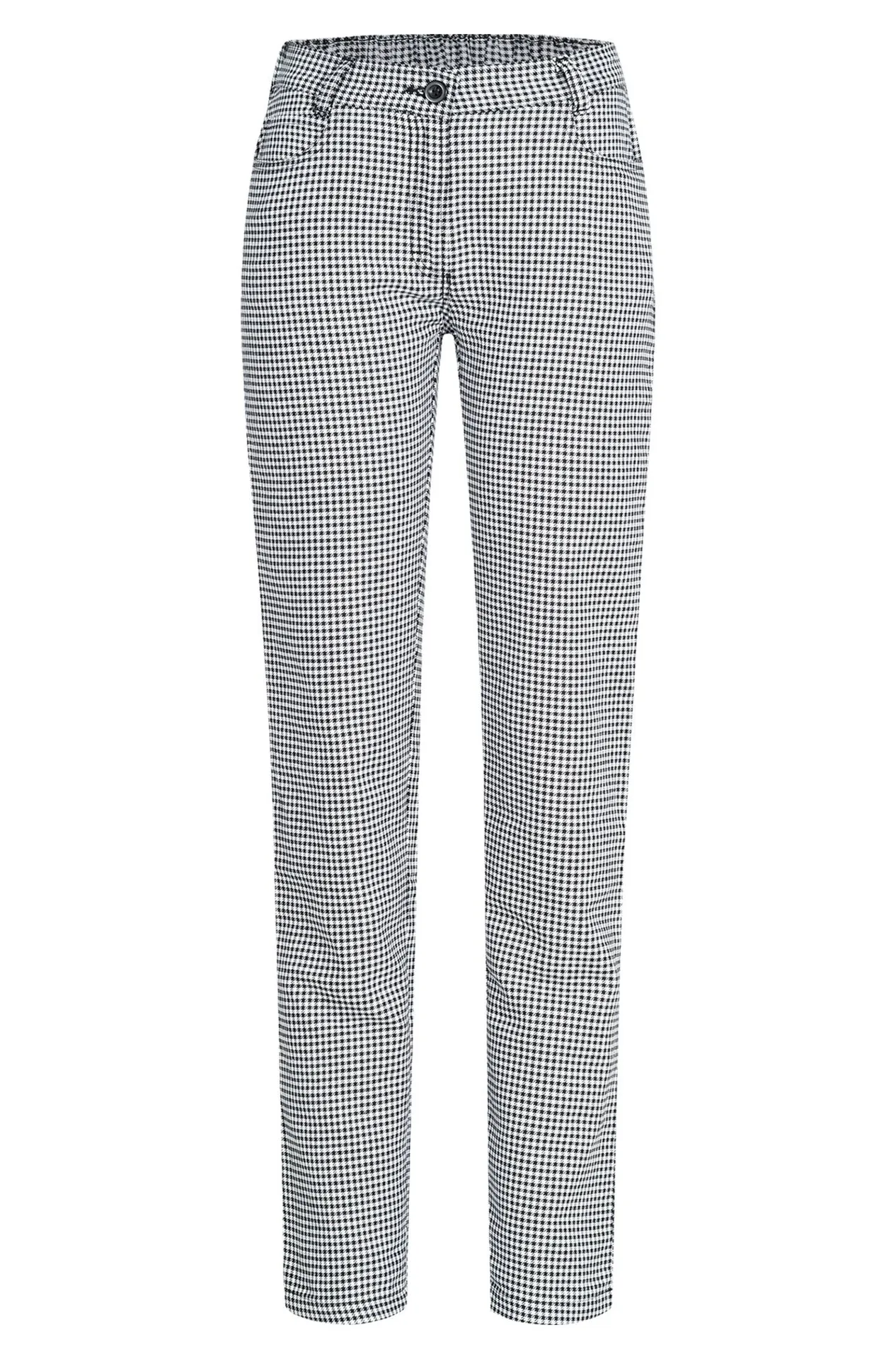 GREIFF Damen-Hose Regular Fit Kitchen S/W Pepita (5319-1850)