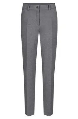 GREIFF Damen-Jerseyhose Regular Fit Casual Hellgrau meliert (13085-2155)