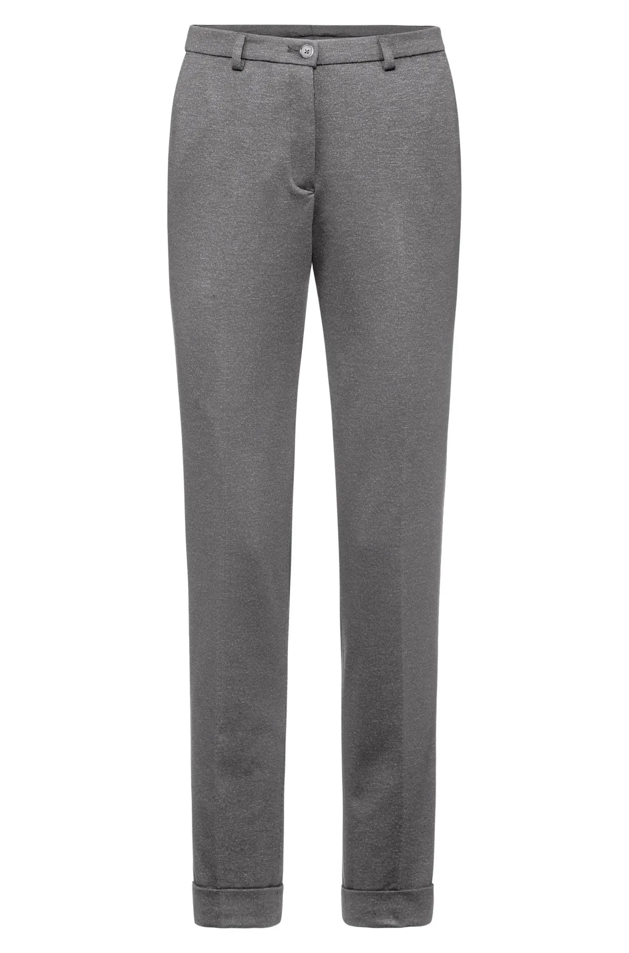 GREIFF Damen-Jerseyhose Regular Fit Casual Hellgrau meliert (1385-2155)