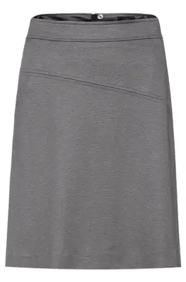 GREIFF Damen-Jerseyrock Regular Fit Casual Hellgrau meliert (1520-2155)