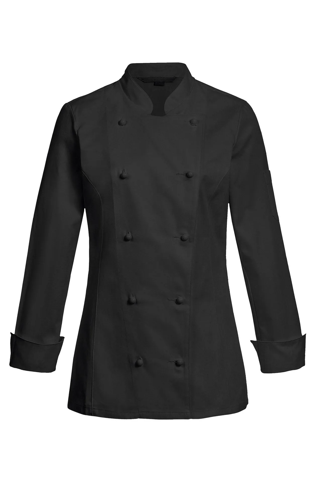 GREIFF Damen-Kochjacke Regular Fit Schwarz (5407-8000)