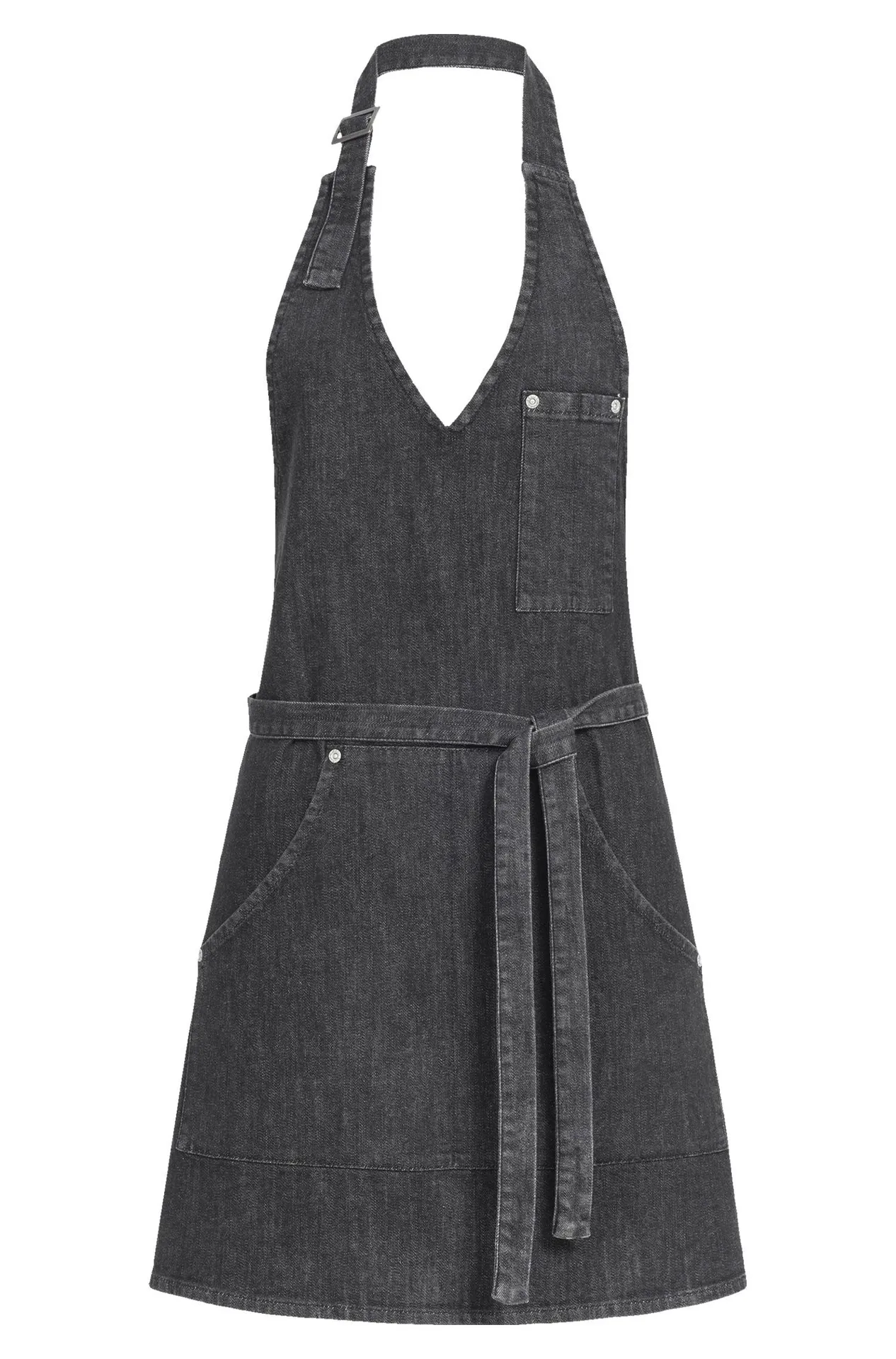 GREIFF Damen-Latzschürze denim 70x61 cm Black Denim (44116-6900)