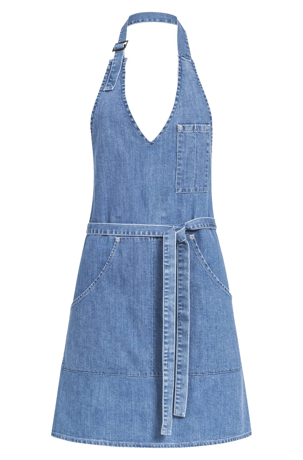 GREIFF Damen-Latzschürze denim 70x61 cm Light Blue Denim (44118-6900)