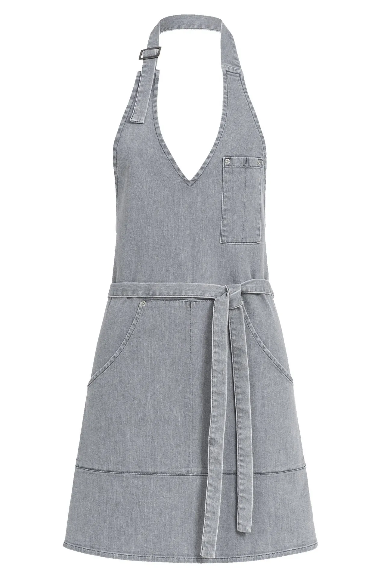 GREIFF Damen-Latzschürze denim 70x61 cm Light Grey Denim (44119-6900)