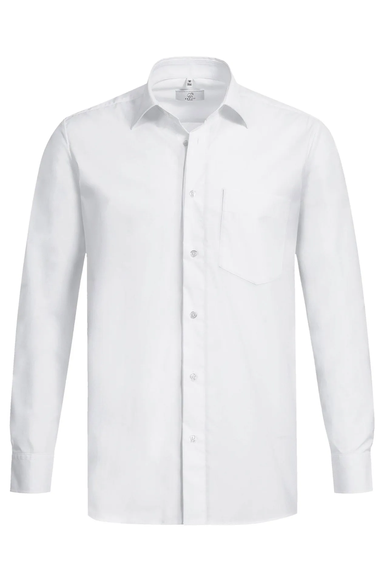 GREIFF Herren-Hemd 1/1 Comfort Fit Basic Weiß (6600-1120)