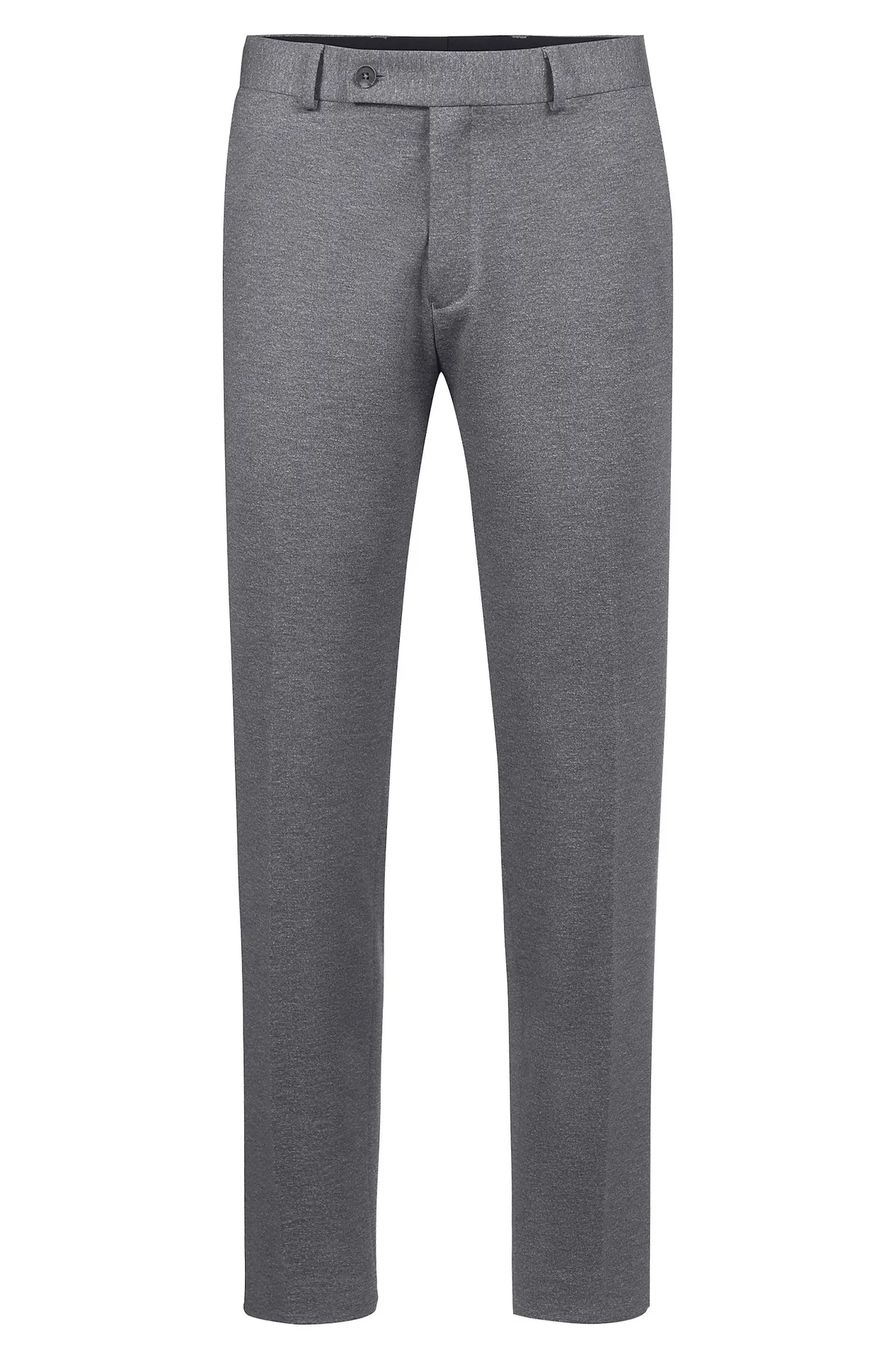 GREIFF Herren-Jerseyhose Regular Fit Casual Hellgrau meliert (23065-2155)