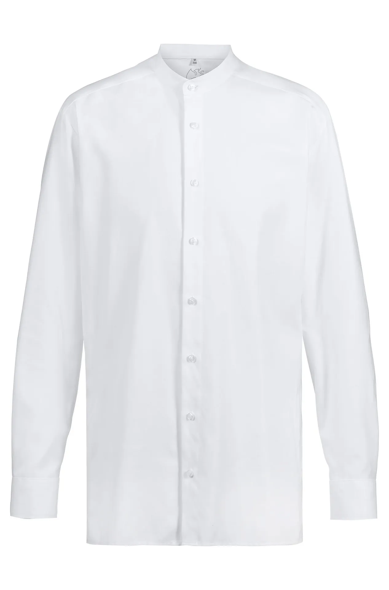 GREIFF Herren-Stehkragenhemd 1/1 Regular Fit Landhaus Weiß (67720-1285)