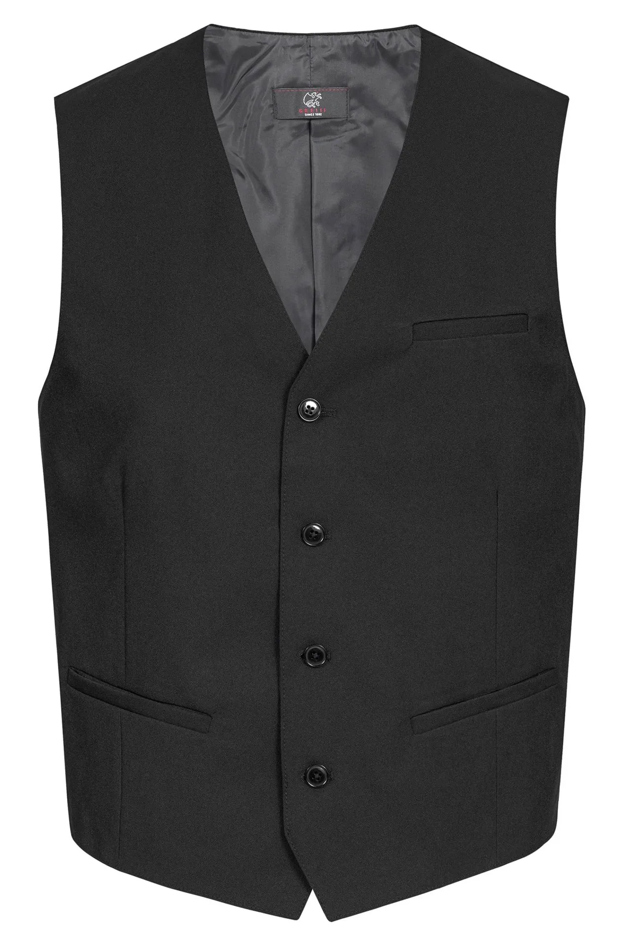 GREIFF Herren-Weste Regular Fit Simple Schwarz (8202-500)