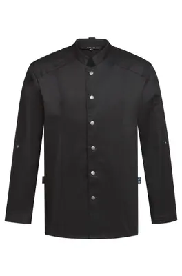 GREIFF Kochjacke im Bikerstyle Regular Fit Schwarz (5572-6220)