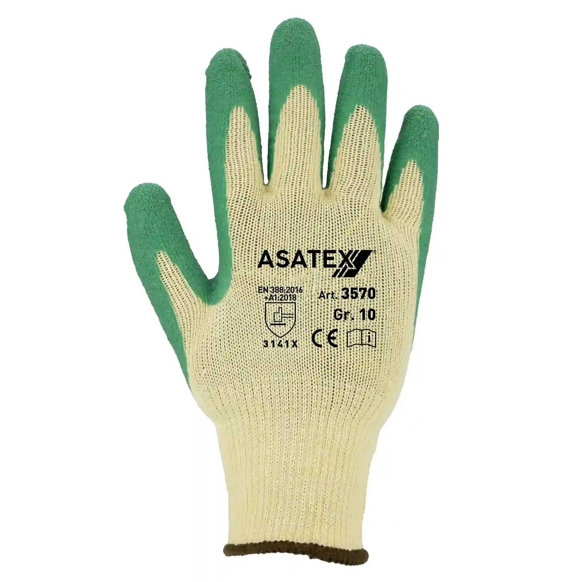 Asatex Latex Handschuh 3570 gelb