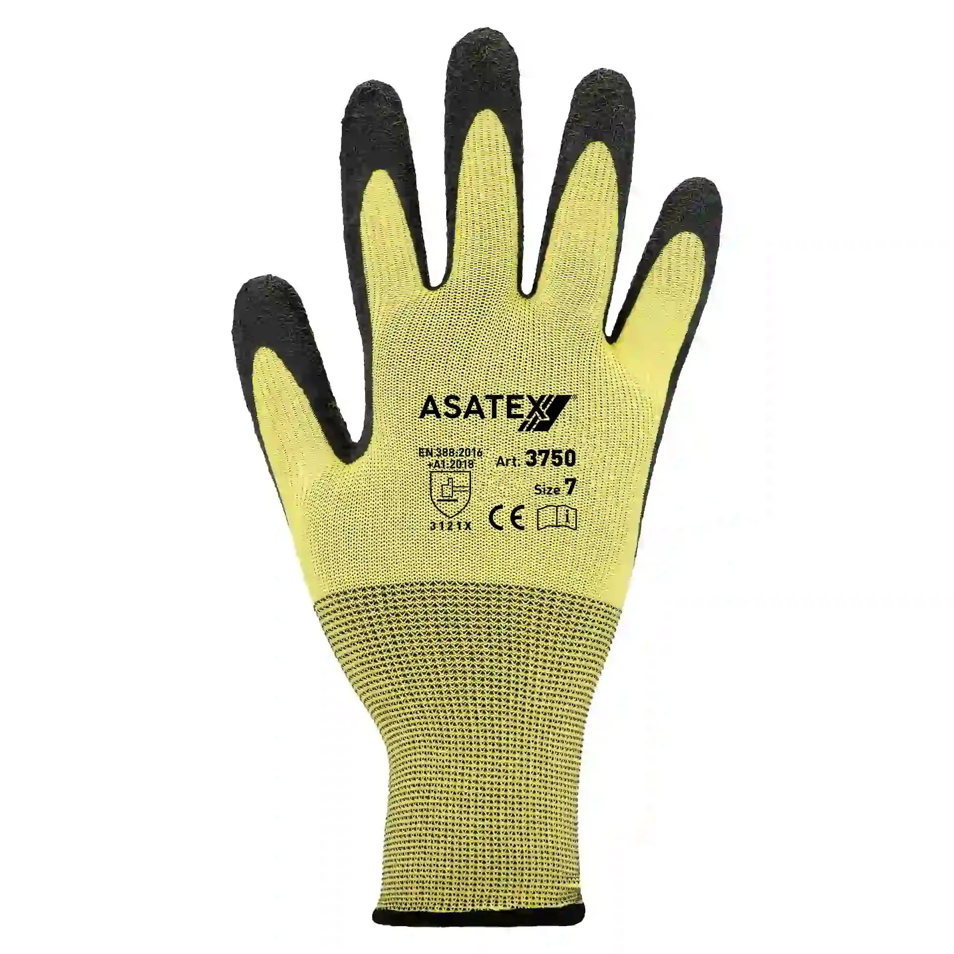 Asatex Latex Handschuh 3750 gelb