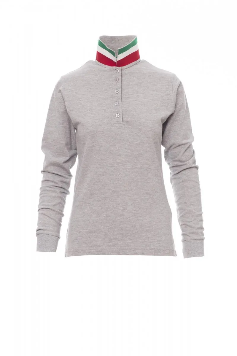 Payper LONG NATION LADY MELANGE Tailliertes Damen-Poloshirt (001113)