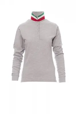 Payper LONG NATION LADY MELANGE Tailliertes Damen-Poloshirt (001113)