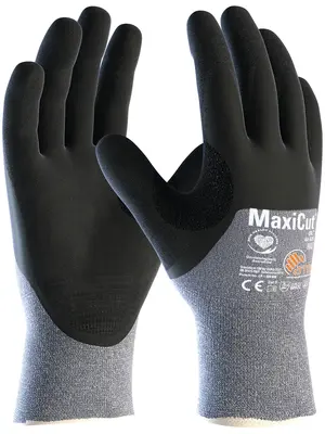 MaxiCut Oil Schnittschutz-Strickhandschuhe (44-505) Schwarz/Blau (2483)