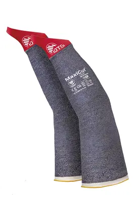 MaxiCut Ultra Schnittschutz-Armstulpe mit Daumen (89-5735CH) Blau/Rot (2472)