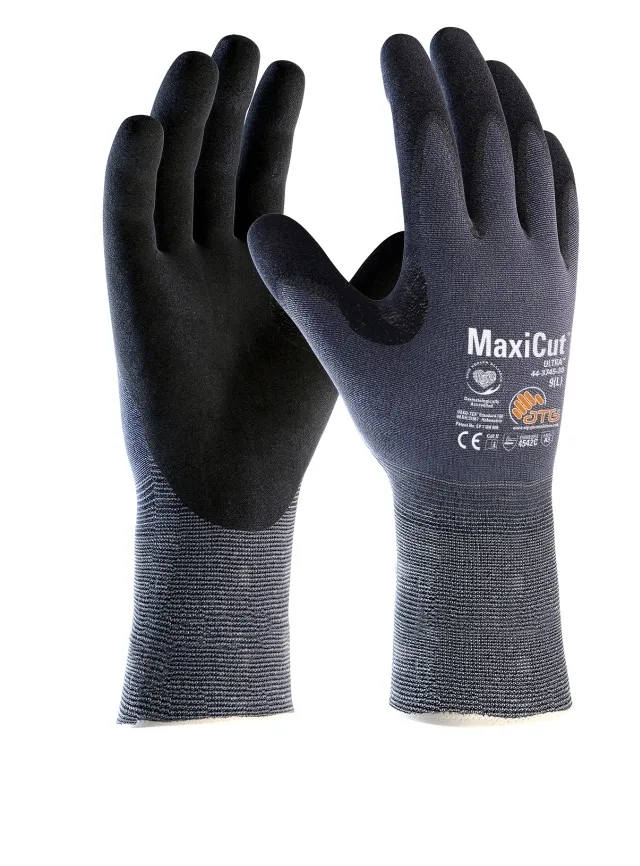 MaxiCut Ultra Schnittschutz-Strickhandschuhe (44-3745-30) Blau/Schwarz (2485)