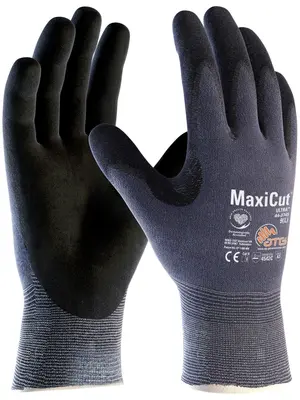 MaxiCut Ultra Schnittschutz-Strickhandschuhe (44-3745) Blau/Schwarz (2495)
