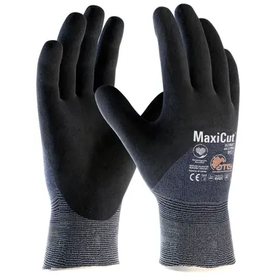 MaxiCut Ultra Schnittschutz-Strickhandschuhe (44-3755) Schwarz/Blau (2701)