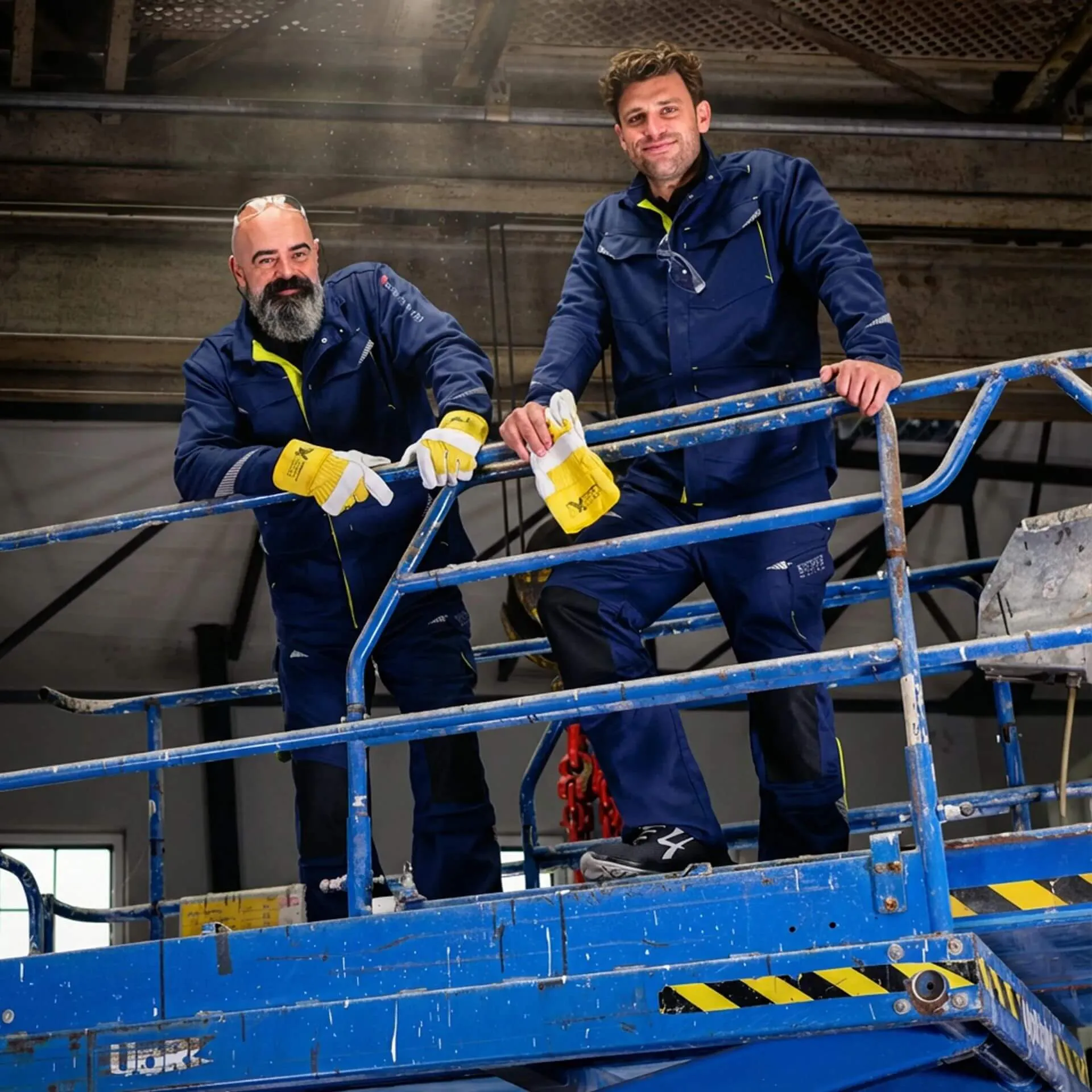 Asatex Multinorm Jacke 1525JA dunkelblau/gelb