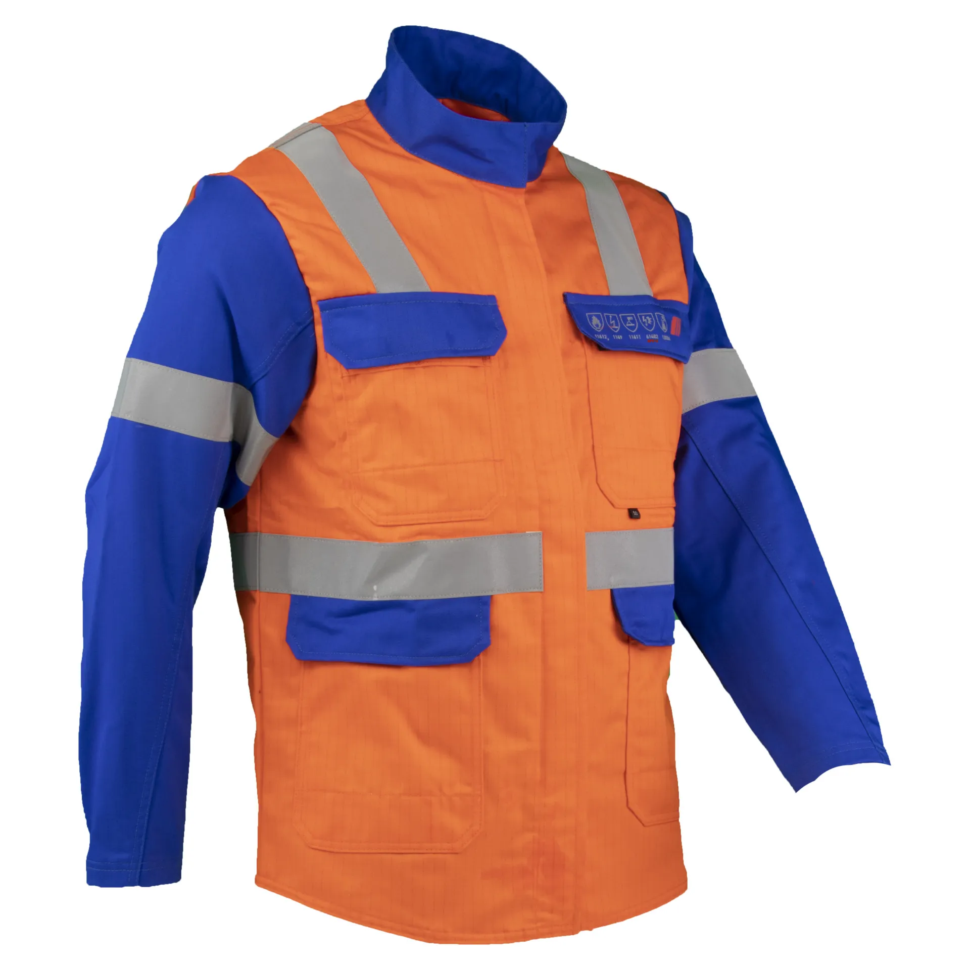 Asatex Multinorm-Jacke 2-lagig DA2JA08P orange/blau