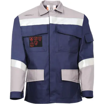 Asatex Multinorm-Jacke MU1JA23 blau/grau