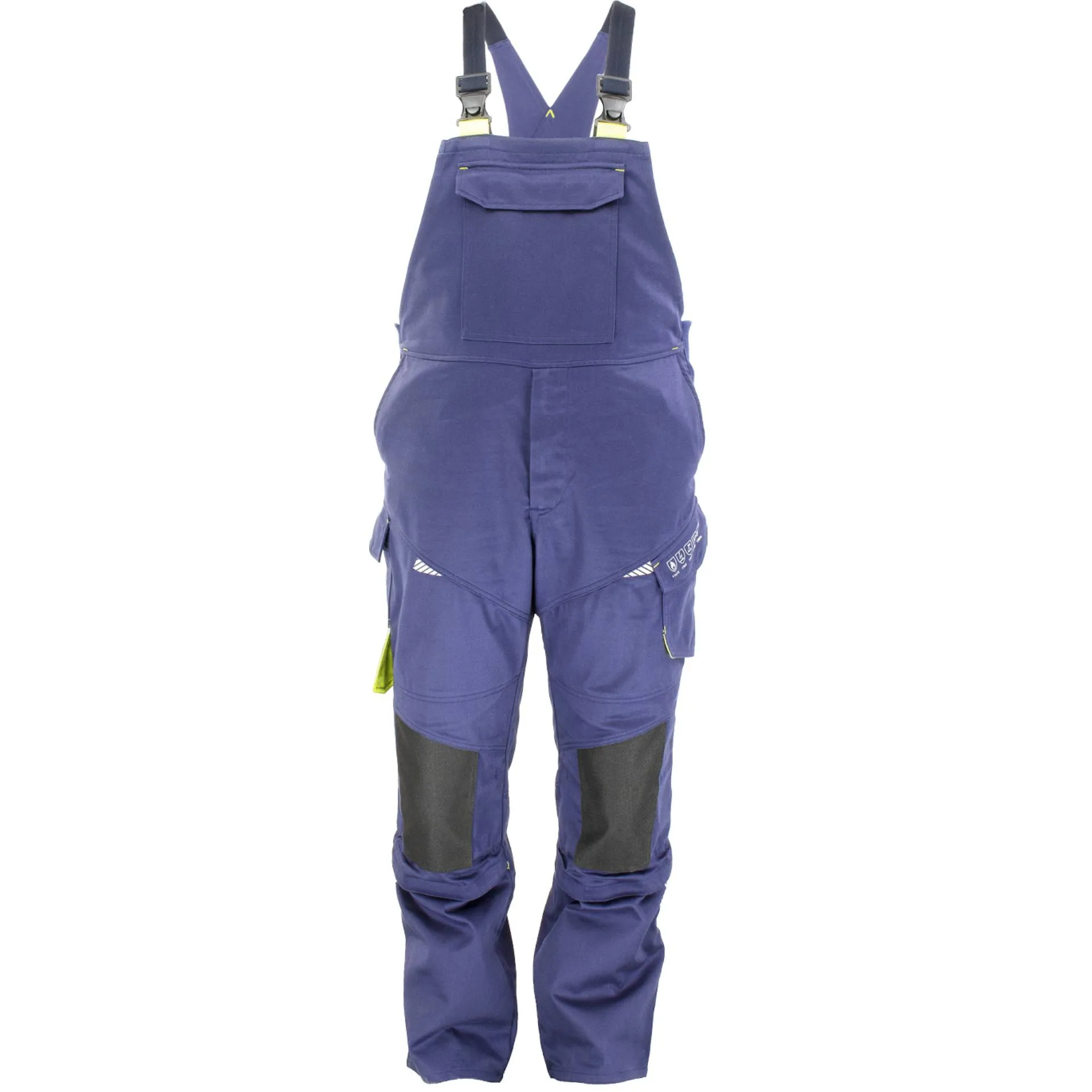 Asatex Multinorm Latzhose 1525LH dunkelblau/gelb