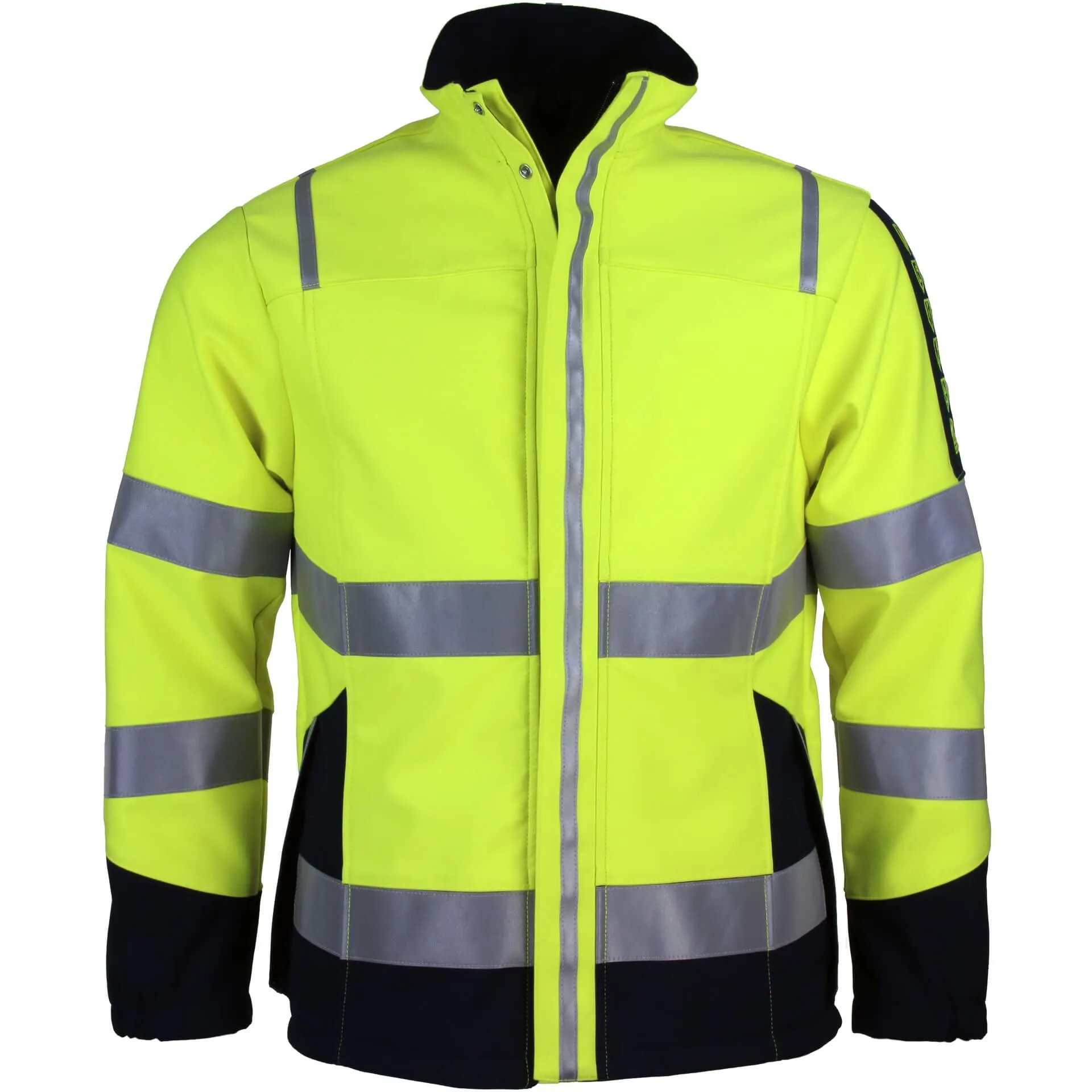 Asatex Multinorm-Softshelljacke FLSJA52 gelb/schwarz