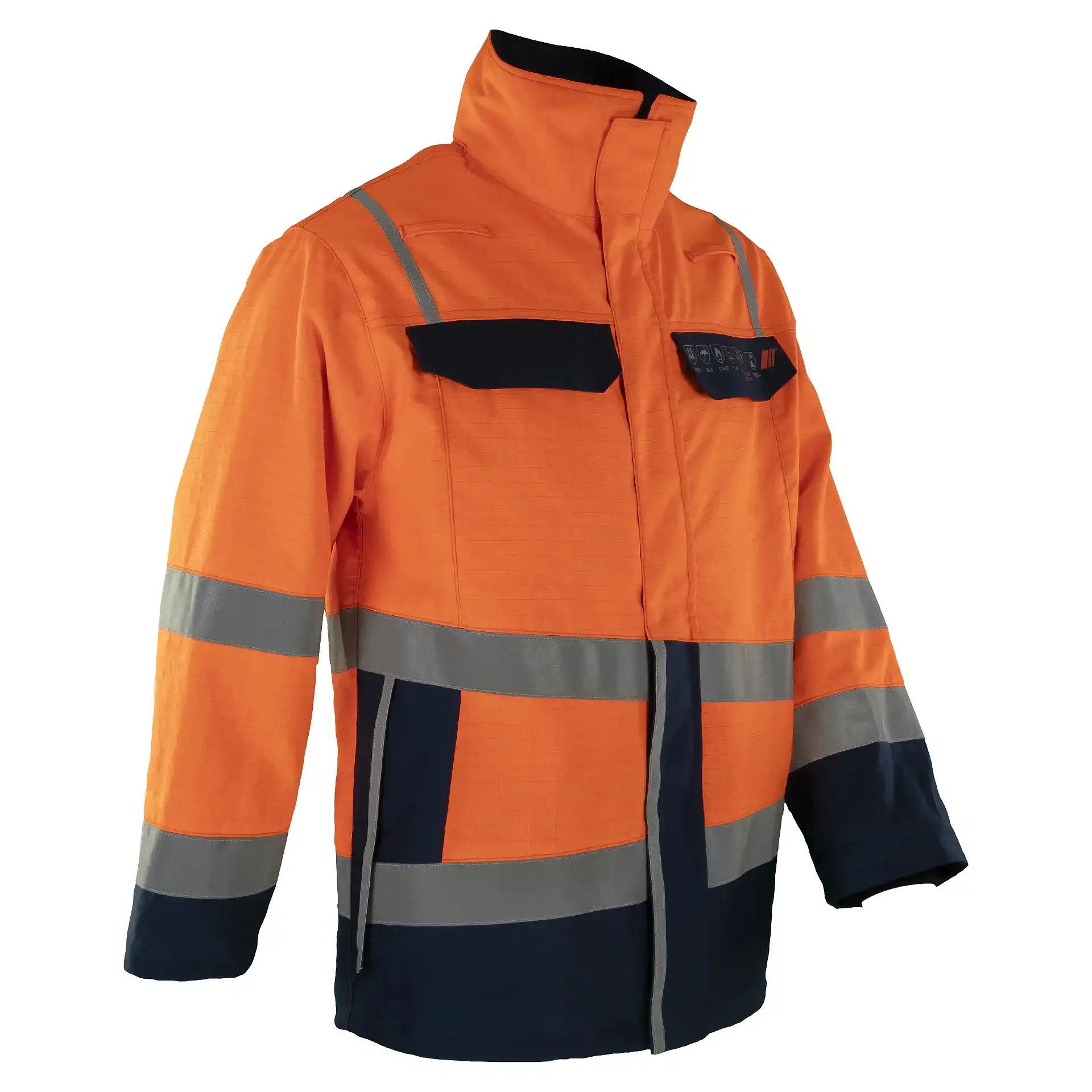 Asatex Multinorm-Wetterschutz-Jacke 106JAOB APC2 orange/blau