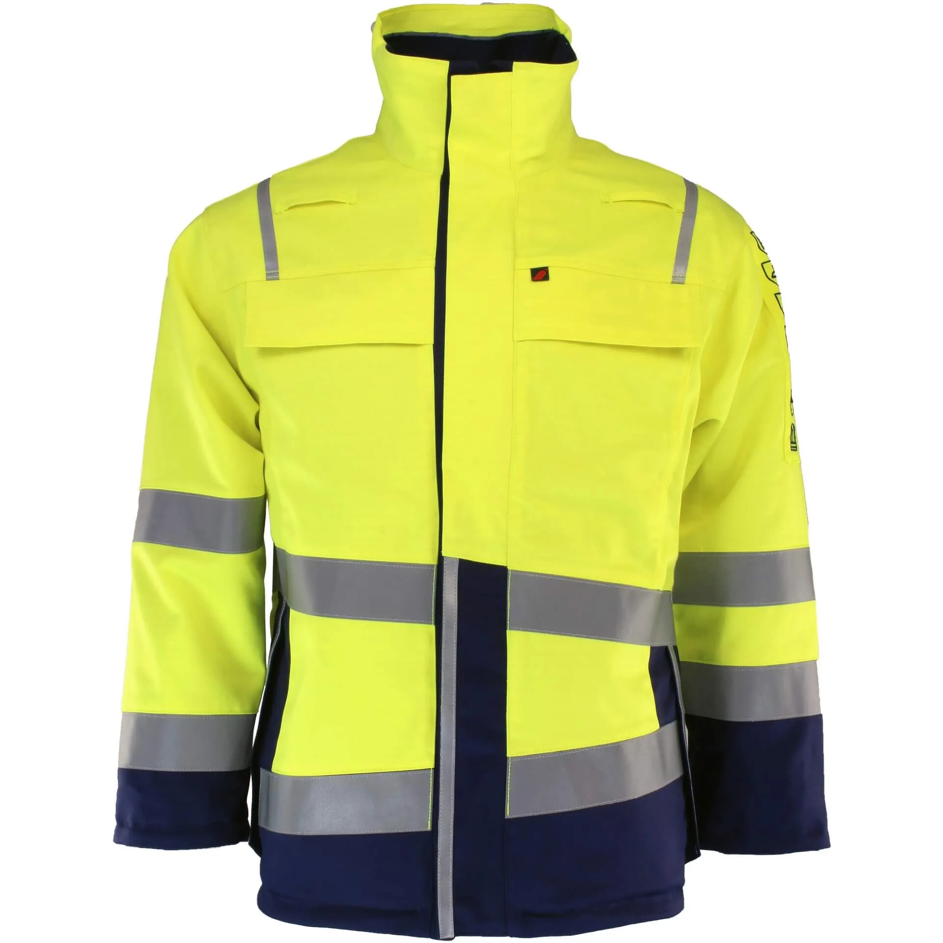 Asatex Multinorm-Wetterschutz-Jacke BGWEJA52 APC 2 gelb/blau
