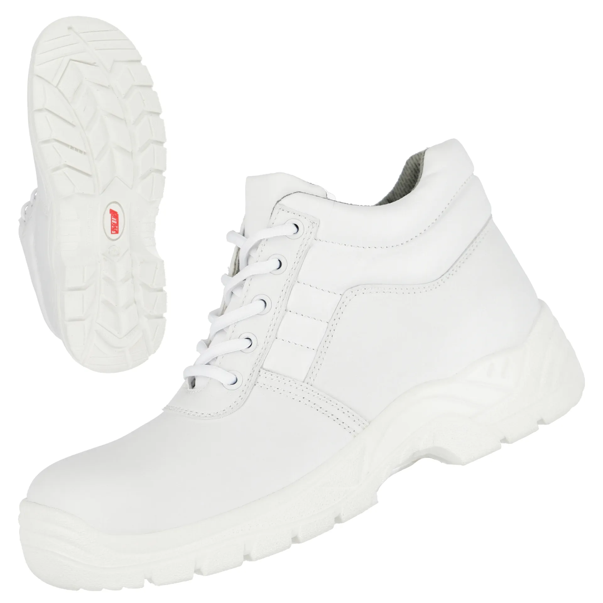 NITRAS CLEAN STEP MID, S2 Sicherheitsstiefel, halbhoch, weiß, EN ISO 20345 (7256)