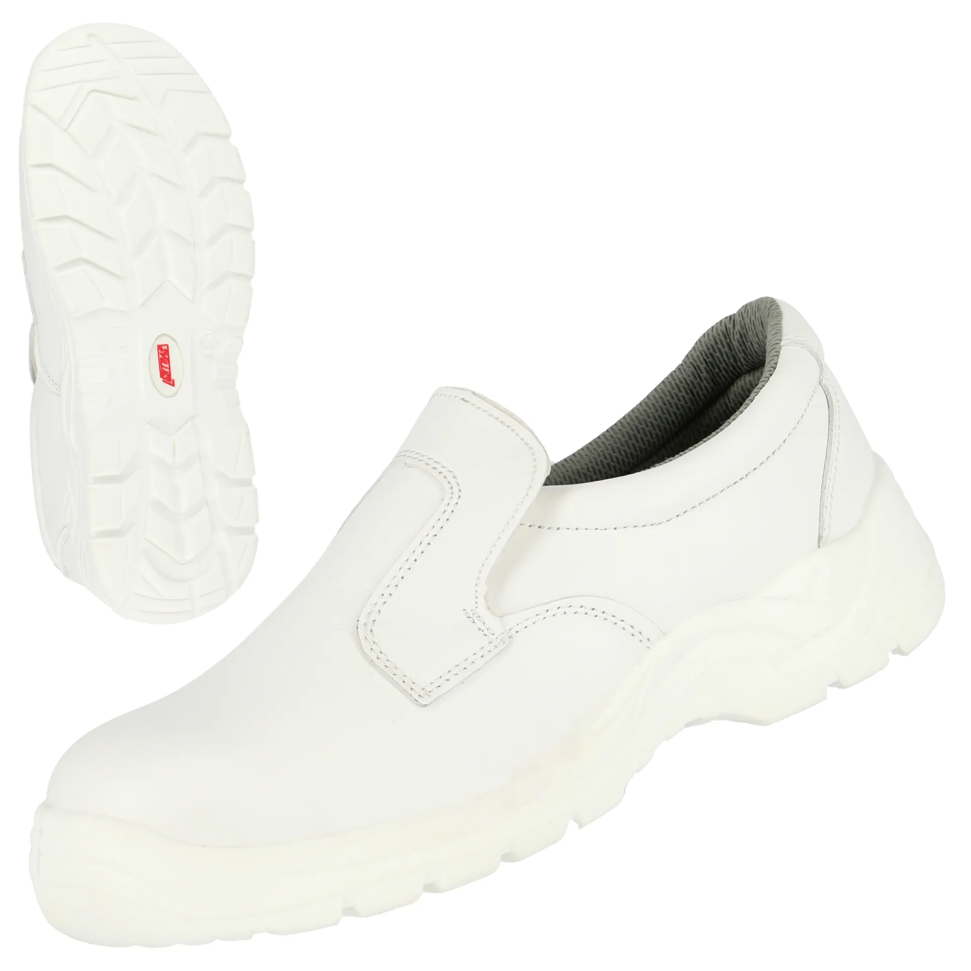 NITRAS CLEAN STEP SL, S2 Sicherheitsslipper, weiß, EN ISO 20345 (7250)