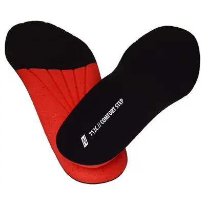 NITRAS COMFORT STEP, Einlegesohlen, schwarz / rot (712C)