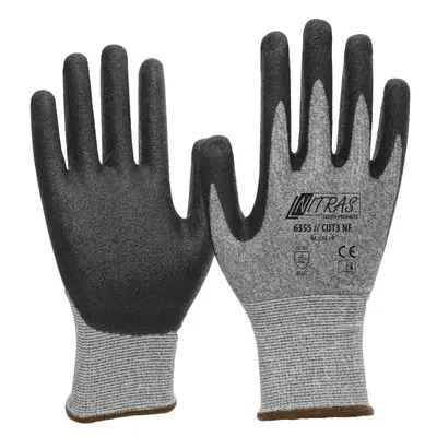 NITRAS CUT C NF, Schnittschutzhandschuhe, grau / schwarz, EN 388 (6355)