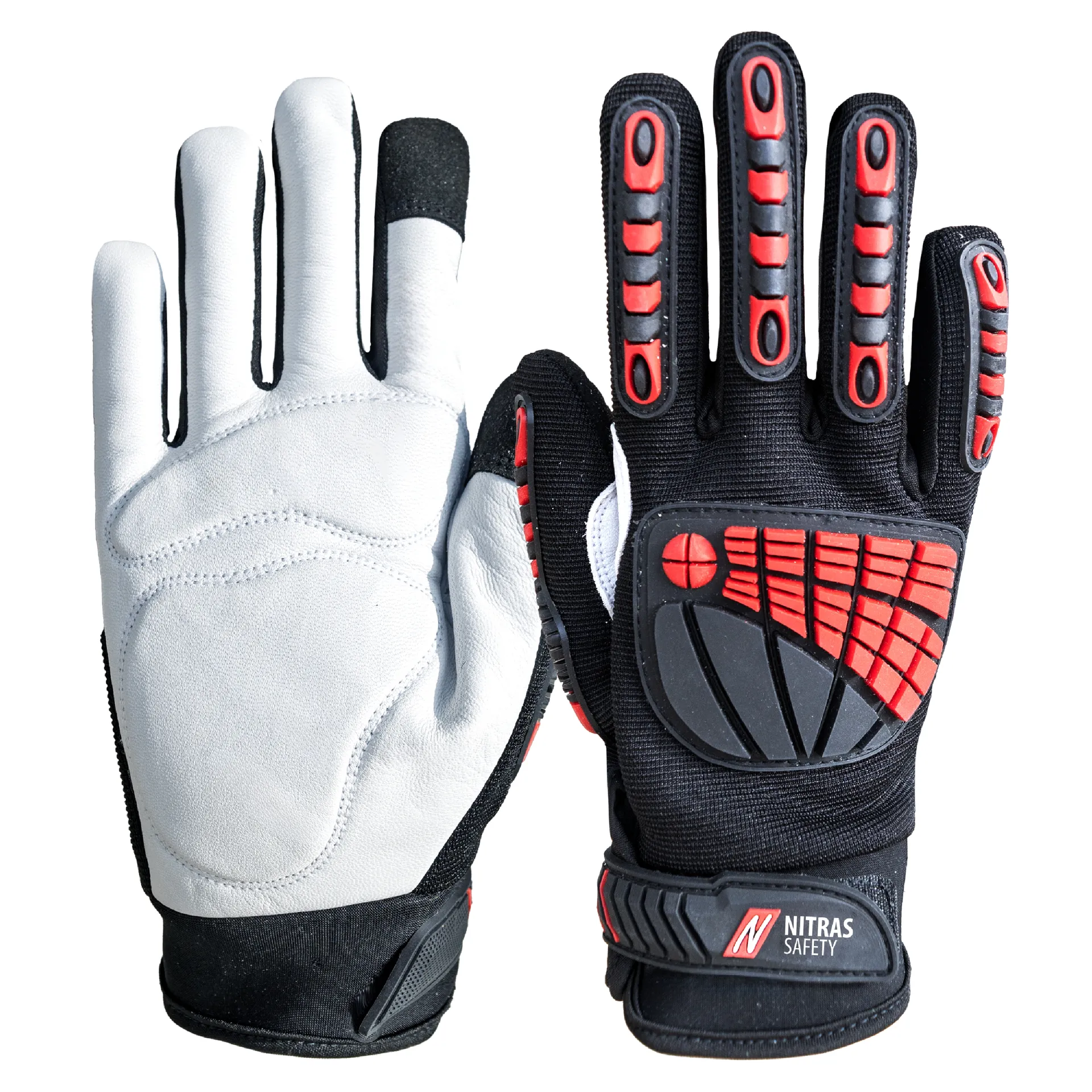 NITRAS DEXTER ULTIMATE CUT D, Mechanikerhandschuhe, schwarz / grau, EN ISO 21420, EN 388, EN 407 (8920)