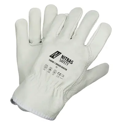 NITRAS DRIVER WINTER, Rindvolllederhandschuhe, grau, EN 388, EN 407, EN 511 (1409W)