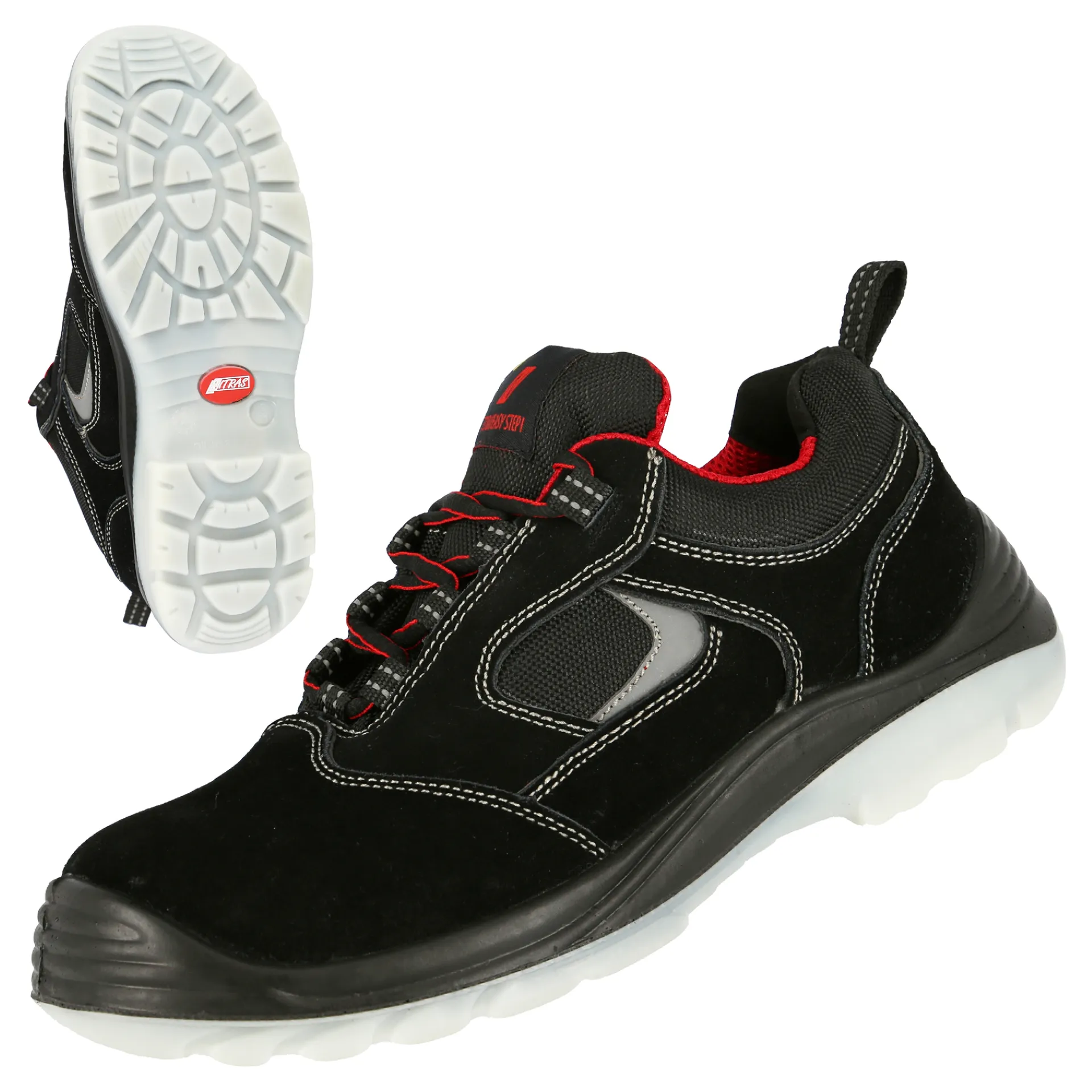 NITRAS EASY STEP, S1P Sicherheitshalbschuhe, schwarz, EN ISO 20345, EN 61340-4-3, DGUV Regel 112-191 (7310)
