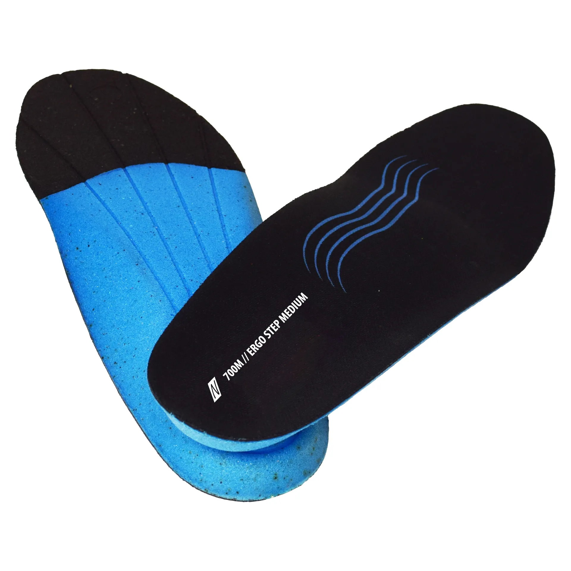 NITRAS ERGO STEP MEDIUM, semi-orthopädische Einlegesohle, schwarz / blau (700M)