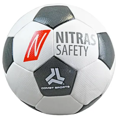 NITRAS Fussball, PU, weiß / schwarz (FUSSBALL)