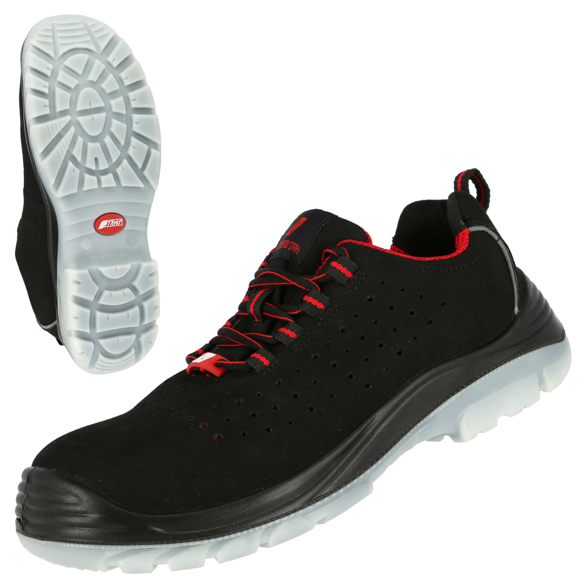 NITRAS MICRO STEP Sicherheitshalbschuhe S1P (7420) schwarz