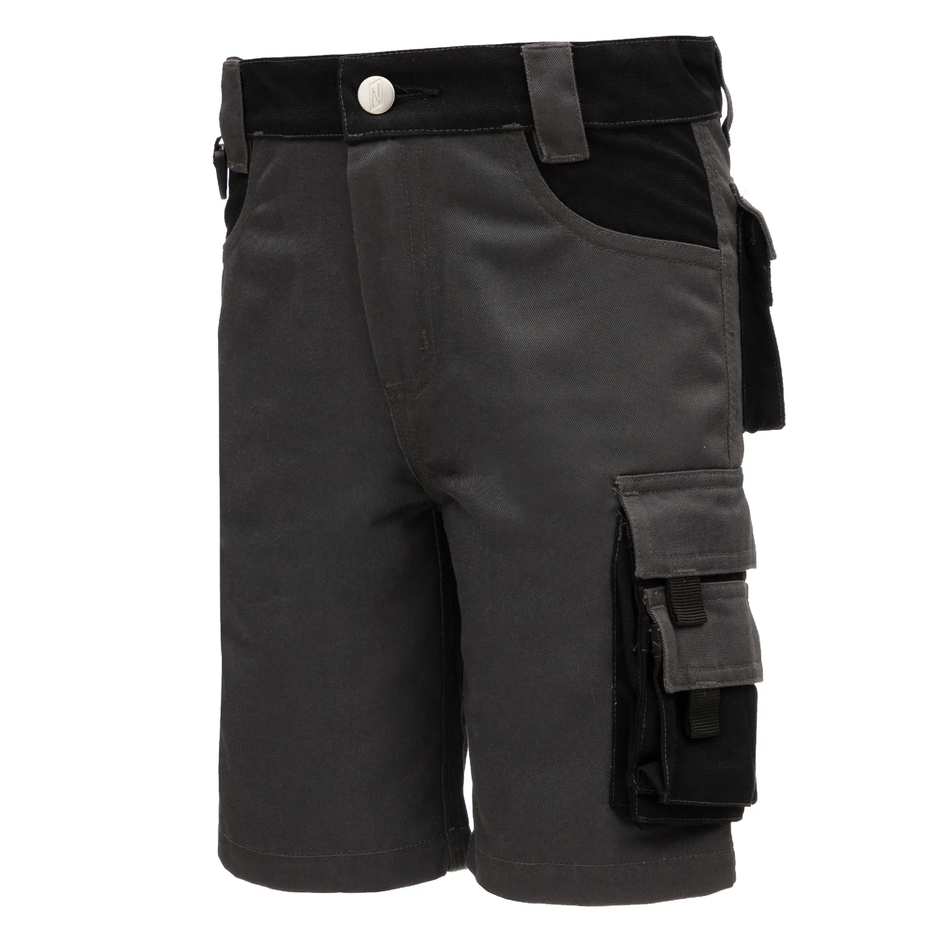 NITRAS MOTION TEX KIDS, Outdoorhose, kurz, grau / schwarz, OEKO-TEX (7602KIDS)