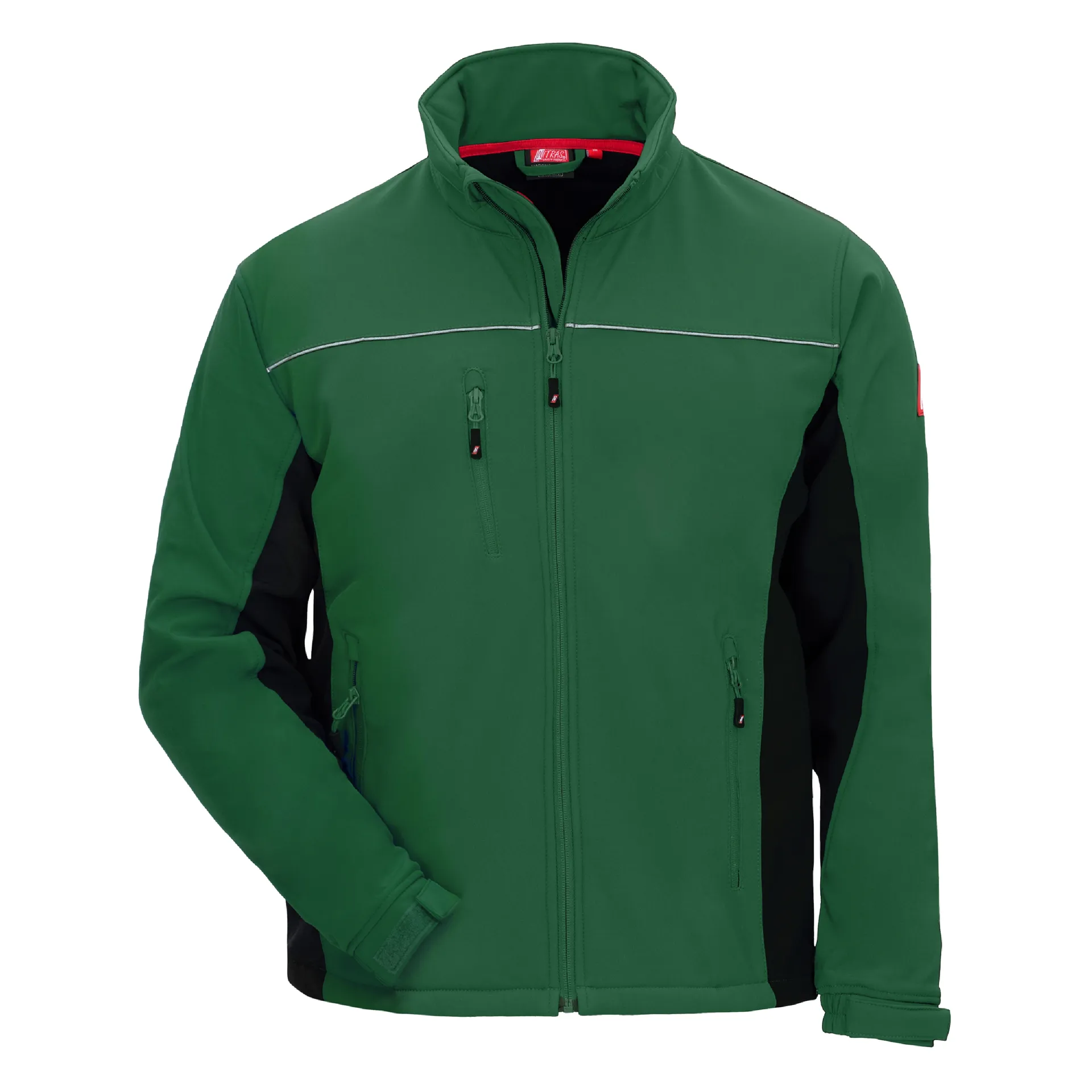 NITRAS MOTION TEX LIGHT, Softshelljacke, grün / schwarz, OEKO-TEX (7154)