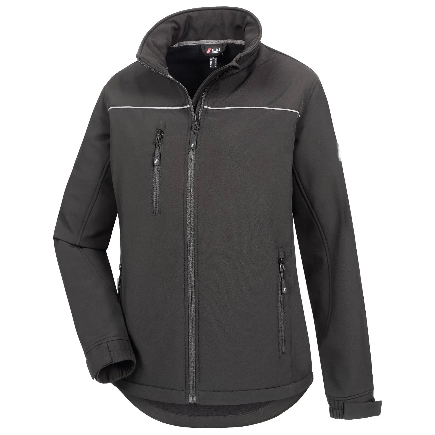 NITRAS MOTION TEX LIGHT, Softshelljacke, schwarz, OEKO-TEX (7158)