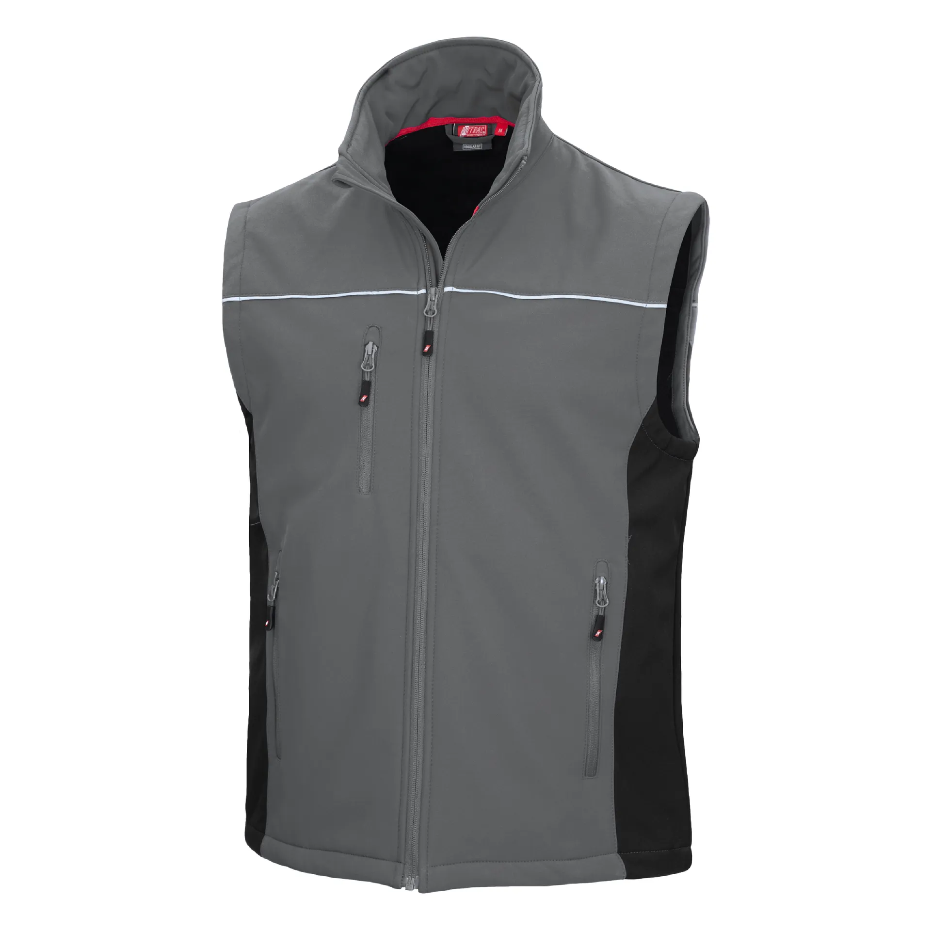 NITRAS MOTION TEX LIGHT, Softshellweste, grau / schwarz, OEKO-TEX (7162)