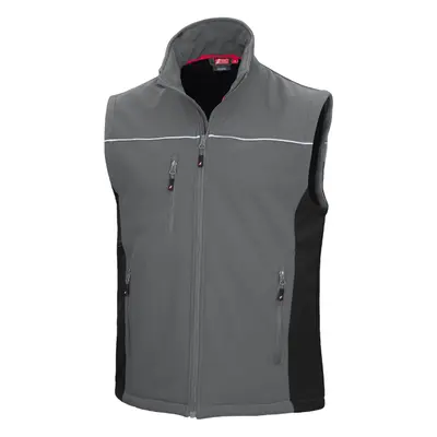 NITRAS MOTION TEX LIGHT, Softshellweste, grau / schwarz, OEKO-TEX (7162)