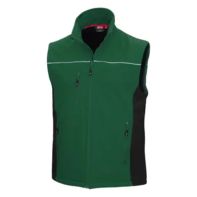 NITRAS MOTION TEX LIGHT, Softshellweste, grün / schwarz, OEKO-TEX (7164)