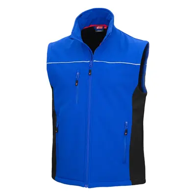 NITRAS MOTION TEX LIGHT, Softshellweste, königsblau / schwarz, OEKO-TEX (7166)