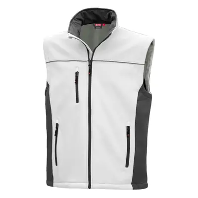 NITRAS MOTION TEX LIGHT, Softshellweste, weiß / grau, OEKO-TEX (7163)