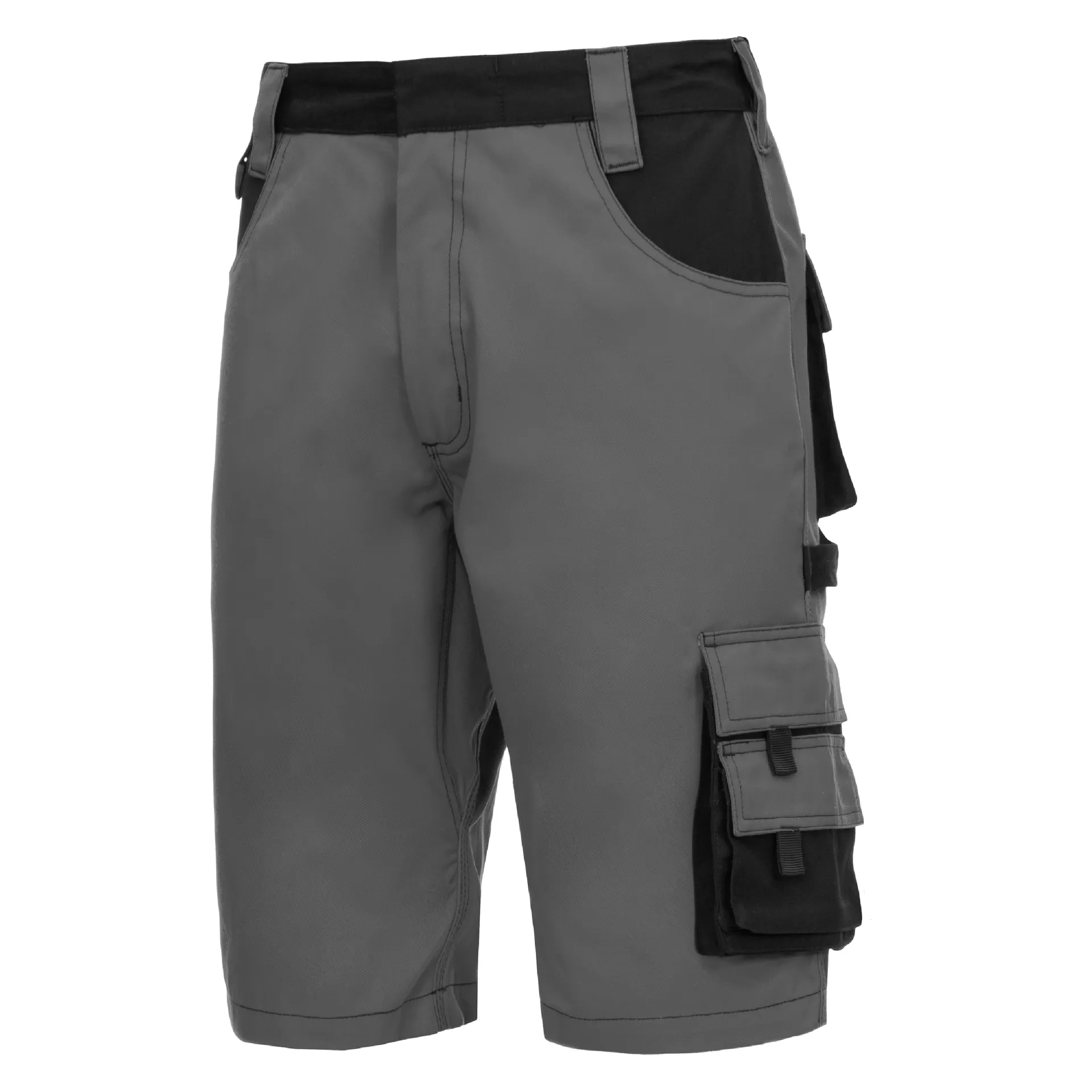 NITRAS MOTION TEX PLUS, Arbeitshose, kurz, grau / schwarz, OEKO-TEX (7602)